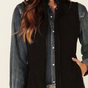 Shyanne Women's Mexico Eagle Embroidered Zip-Front Softshell Vest - Western